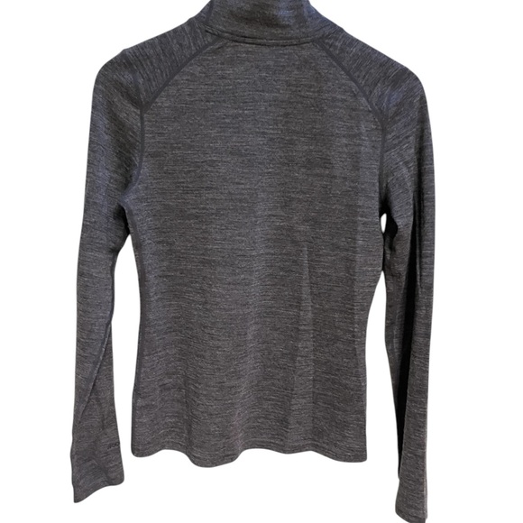 Woolskins grey turtleneck merino wool top size medium - Picture 10 of 13